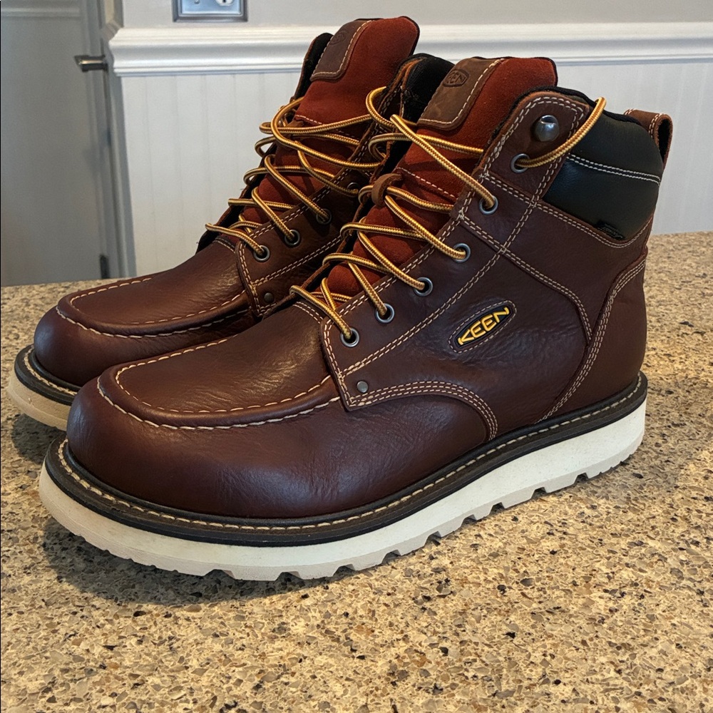Men’s 14 Wide Keen Cincinnati Work Boots - Picture 2 of 8